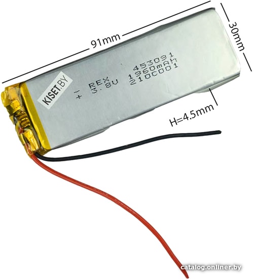 

Аккумулятор Bebat 453091 со шлейфом 3pin