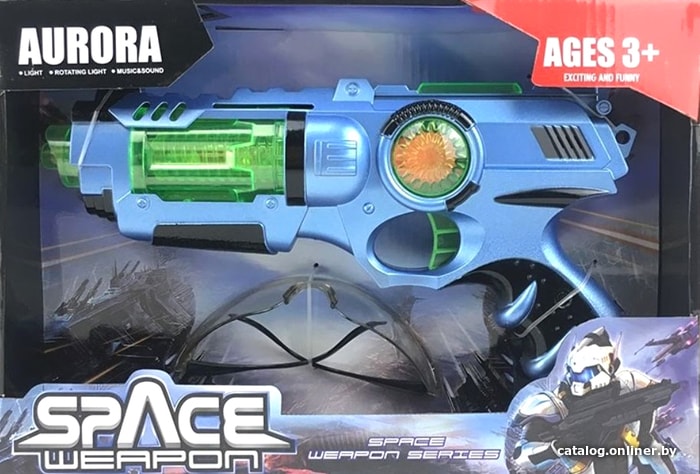 

Бластер игрушечный Aurora Toys Пистолет 835-7
