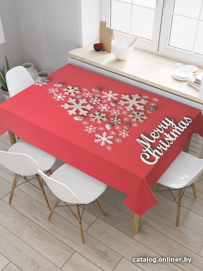 

Скатерть JoyArty Елочка из снежинок tc_380840_120x145