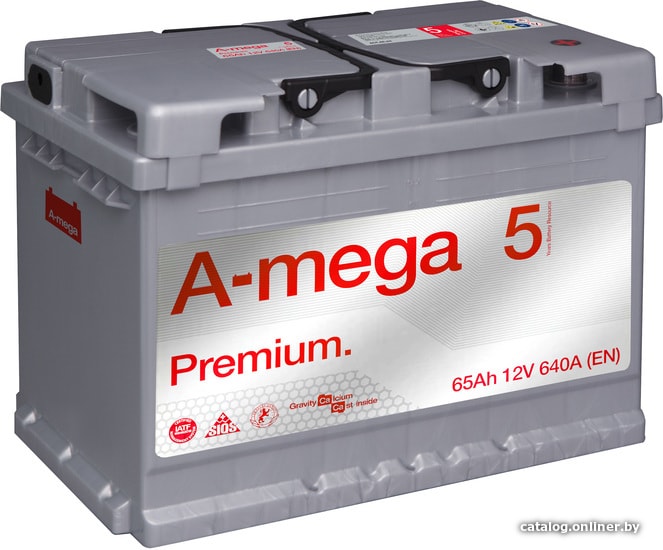 

Автомобильный аккумулятор A-mega Premium 6СТ-65-А3 (65 А·ч)