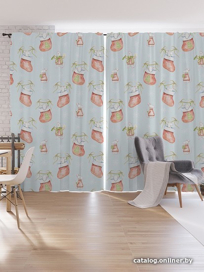 

Комплект штор JoyArty Мышка 2020 Oxford DeLux 1.7x2.65 м pox_185500_170x265 (2 шт)