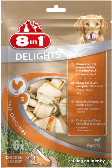 

Лакомство для собак 8in1 Delights The Original S 102564 6 шт