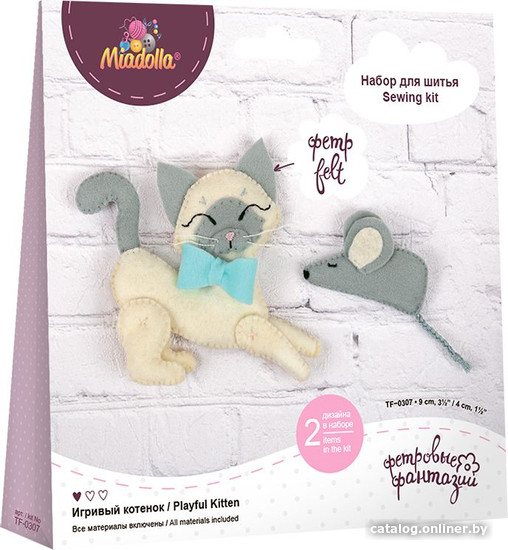 

Набор для создания поделок/игрушек Miadolla TF-0307 Игривый котенок