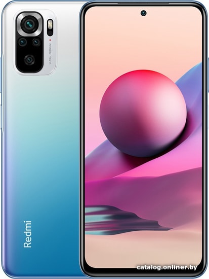 

Смартфон Xiaomi Redmi Note 10S 8GB/128GB без NFC (синий океан)