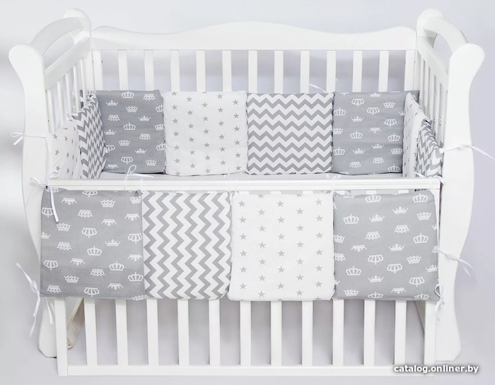 

Постельное белье Amarobaby Royal Baby AB215004NBRB/11 (12 предметов, серый)