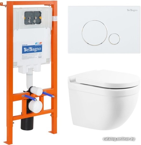 

Унитаз BelBagno BB017CHR/BB865SC/BB002-80/BB014-SR-BIANCO