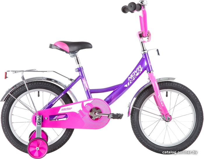 

Детский велосипед Novatrack Vector 16 2020 163VECTOR.LC20 (фиолетовый/розовый)