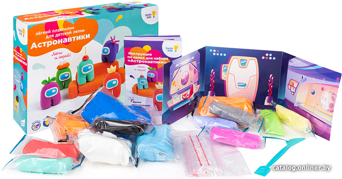 

Набор для лепки Genio Kids Легкий пластилин Астронавтики TA1700