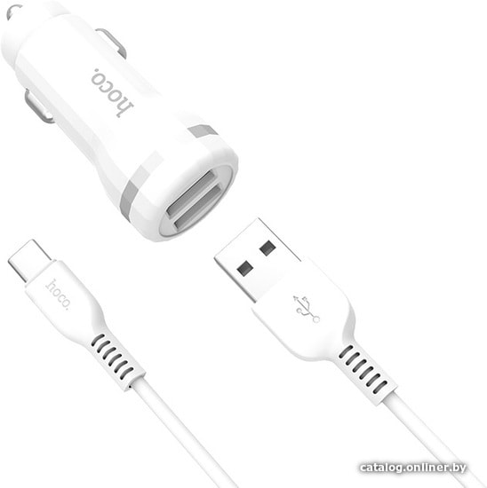 

Автомобильное зарядное Hoco Z27 USB Type-C (белый)