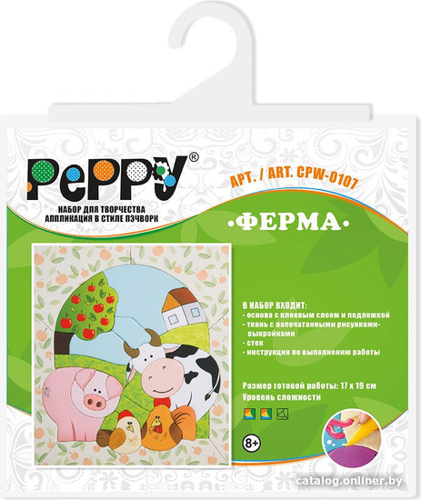 

Набор для рукоделия PEPPY Аппликация в стиле пэчворк CPW-0107 Ферма