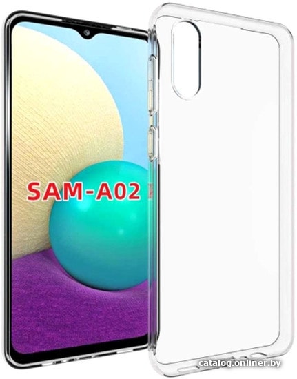 

Чехол для телефона Volare Rosso Clear для Samsung Galaxy A02/M02 (прозрачный)