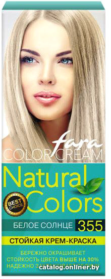 

Крем-краска Fara Natural Colors 355 белое солнце 50 мл