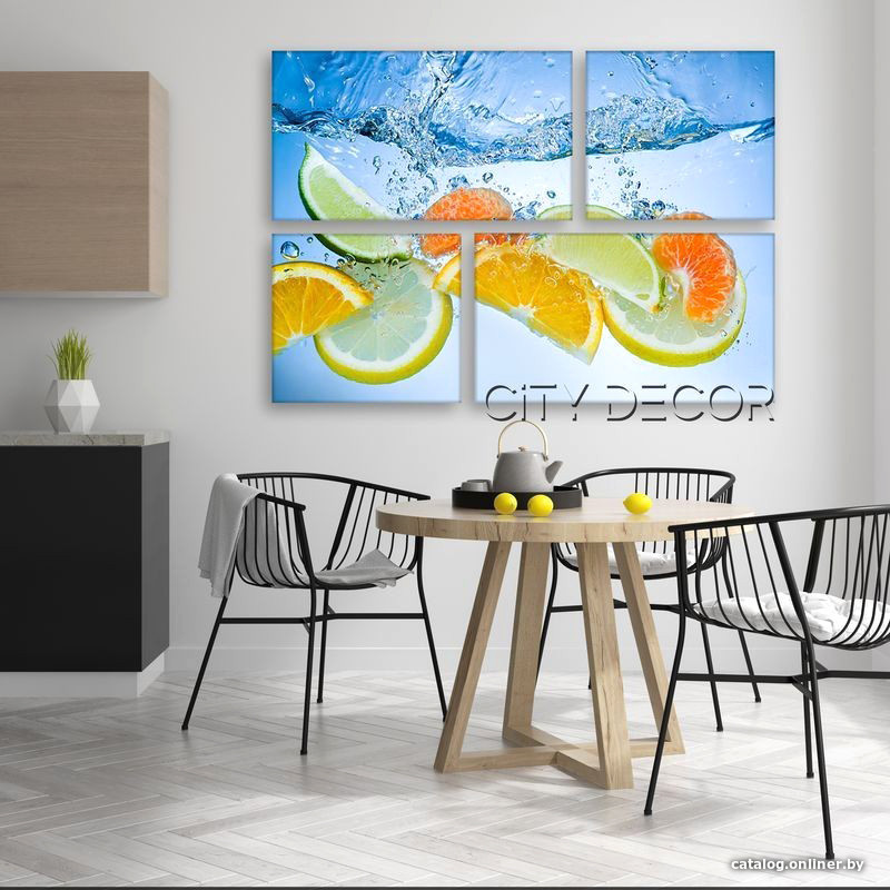 Модульная картина Citydecor Еда/Напитки 8.12 83x118 см