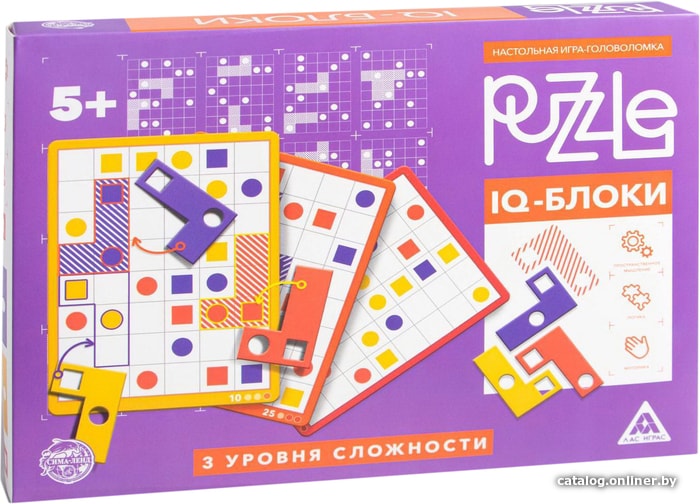 

Настольная игра Лас Играс IQ-блоки. 12 элементов 4983433