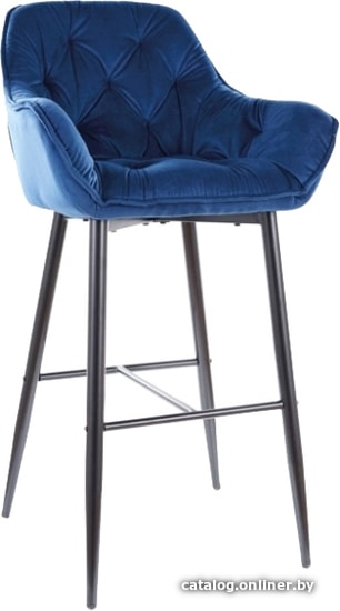 

Стул с подлокотниками Signal Cherry H-1 Velvet (bluvel 86 темно-синий/черный)