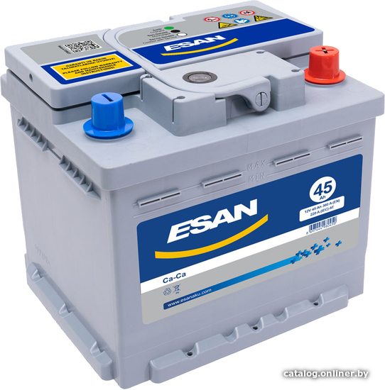 

Автомобильный аккумулятор ESAN 45 R+ низк. (45 А·ч)