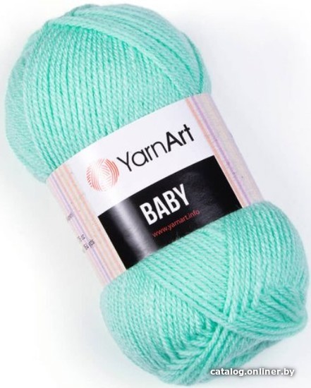 

Пряжа для вязания Yarnart Baby 100% акрил 623 50 г (150 м, мятный)