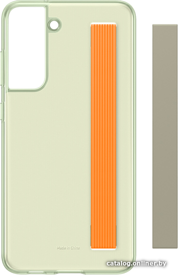

Чехол для телефона Samsung Slim Strap Cover S21 FE (оливковый)