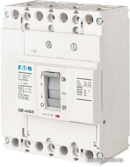 

Выключатель автоматический Eaton BZMD1-A100-BT 100A 3P 15кА 109757