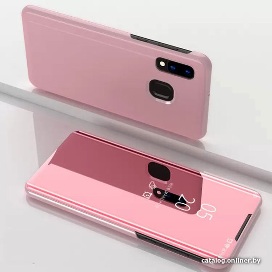 

Чехол для телефона Case Smart view для Samsung Galaxy A40 (розовое золото)
