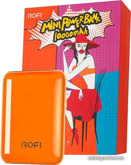 

Внешний аккумулятор Rofi Mini Series 10000 (оранжевый)