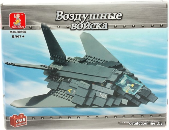 

Конструктор Sluban M38-B0108 Бомбардировщик F-117