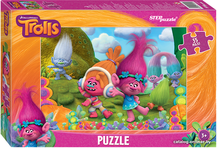 

Мозаика/пазл Step Puzzle Maxi Trolls 91222 (35 эл)