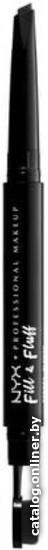 

Карандаш для бровей NYX Fill & Fluff Eybrw Pmd Pencil (08 Black) 0.2 г