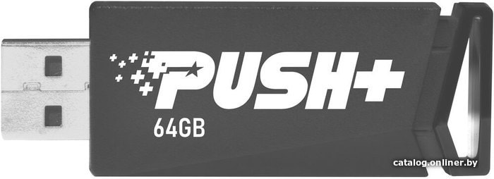 

USB Flash Patriot Push+ 64GB (черный)