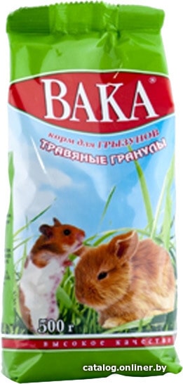 

Корм для грызунов Baka Травяные гранулы 0,5 кг
