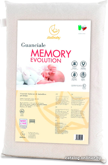 

Спальная подушка Italbaby Memory Evolution 38х58 (белый)