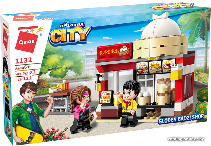 

Конструктор Qman Colorful City 1132 Пирожковая Юецзао
