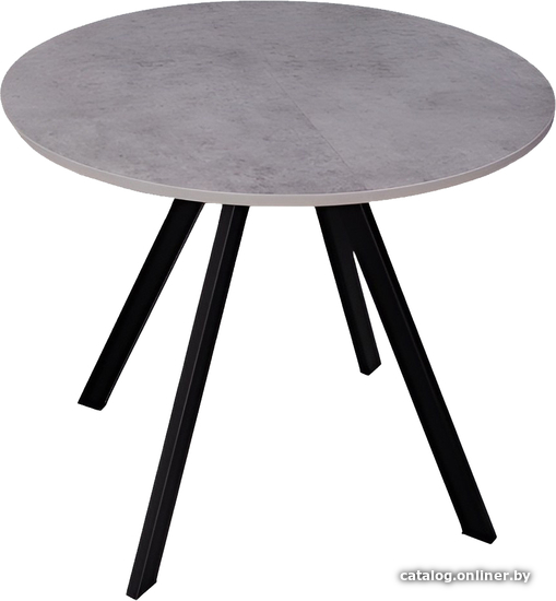 

Кухонный стол Домотека Вита К 90-127x75 (серый бетон/черный/95)