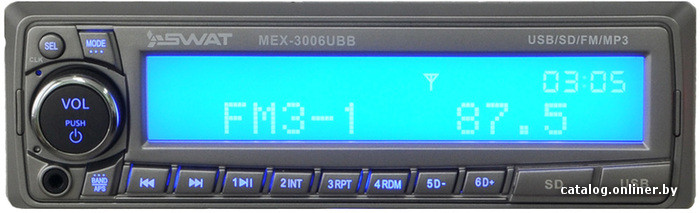 

USB-магнитола Swat MEX-3006UBB