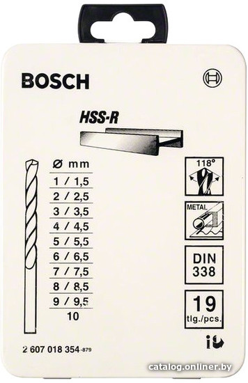 

Набор оснастки Bosch 2607018354 19 предметов