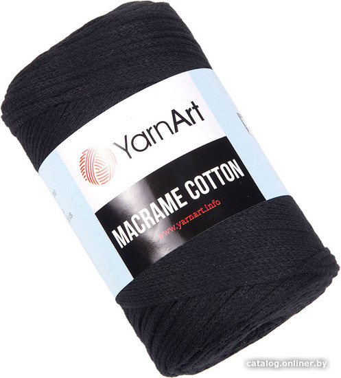 

Пряжа для вязания Yarnart Macrame Cotton 750 250 г 225 м (черный)