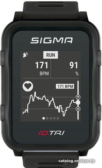

Пульсометр Sigma iD.TRI SET (черный)
