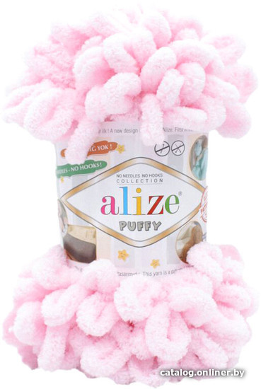 

Пряжа для вязания Alize Puffy 31 (9 м, детский розовый)