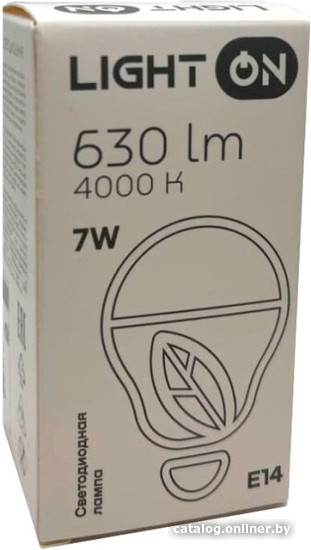 

Светодиодная лампочка Light On LED-M G45 7W 4000K E14