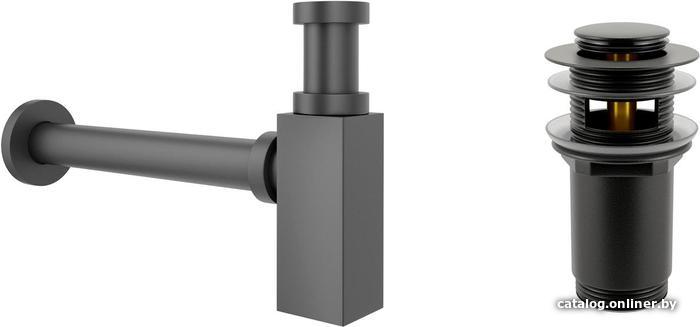 

Сифон Wellsee Drainage System 182110001 (сифон, донный клапан, матовый черный)
