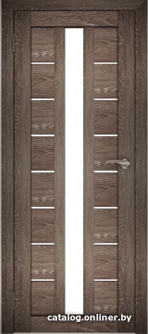 

Межкомнатная дверь Юни Амати 17 60x200 (дуб шале-корица/матовое стекло)