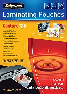 

Пленка для ламинирования Fellowes Glossy Polyester Pouches А4, 125 мкм, 100 л