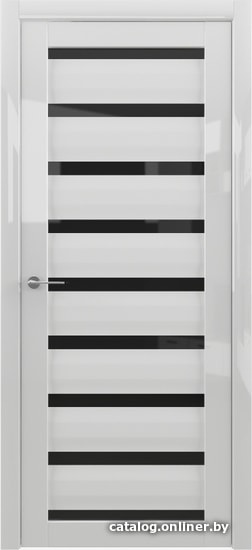 

Межкомнатная дверь Albero Сидней GL 80x200 (белый глянец, стекло черное)