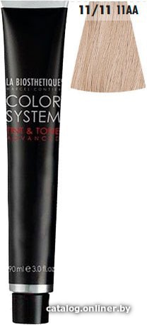 

Крем-краска для волос La Biosthetique Color System Tint & Tone 11/11 экстра светлый блонд пепел. интен