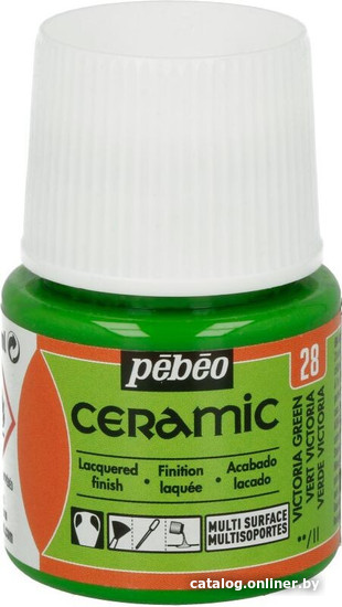 

Краска для стекла и керамики PEBEO Ceramic 025-028 (45 мл, зеленая Виктория)