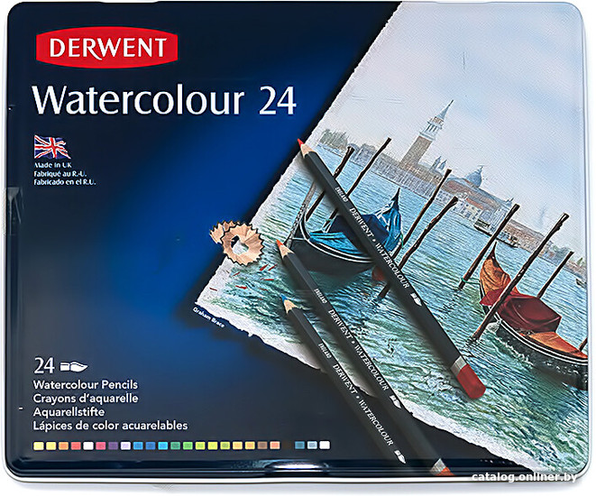 

Набор акварельных карандашей Derwent Water Colour 32883 (24 цв)
