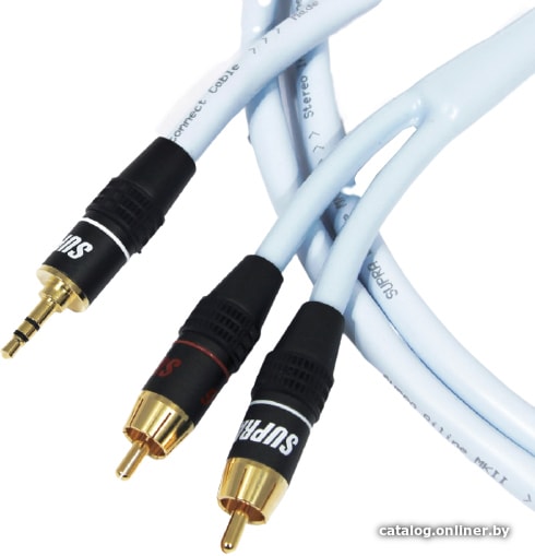 

Кабель Supra BiLine-MP miniJack-2RCA 1 м