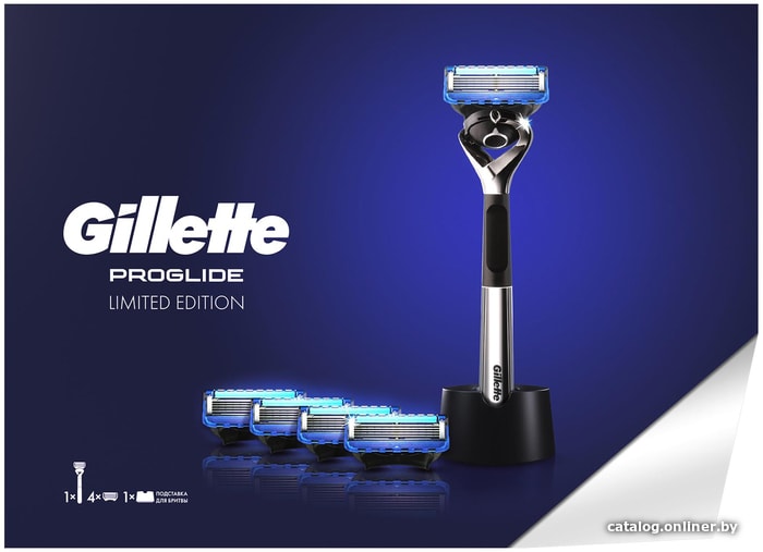 

Подарочный набор Gillette Fusion Proglide 5 сменных кассет + подставка