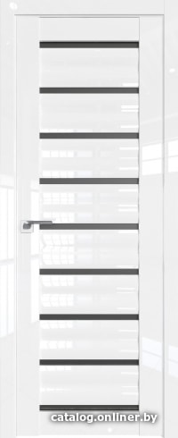 

Межкомнатная дверь ProfilDoors 76L 50x200 (белый люкс, стекло графит)