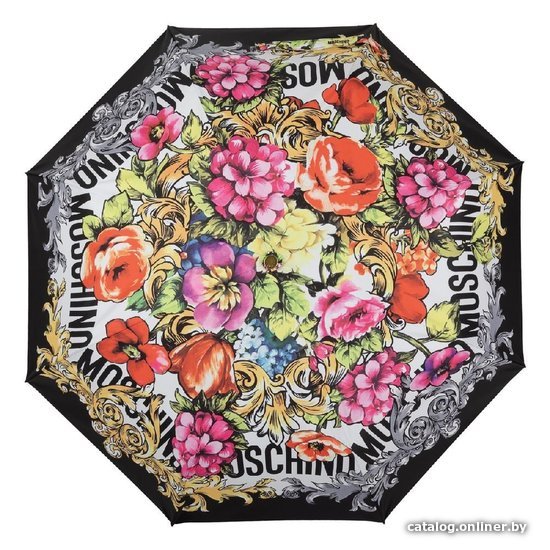 

Складной зонт Moschino Flowers Black